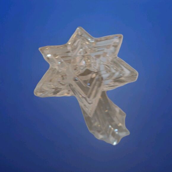 2 Vintage WMF Germany Shooting Star 24% Lead Crystal Multi Tier Candle Holder 8' - Picture 4 of 16